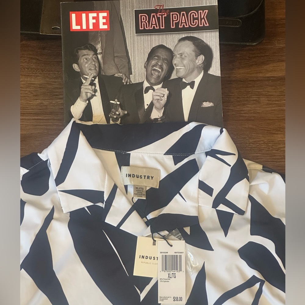 Industry Navy/White Camp Shirt